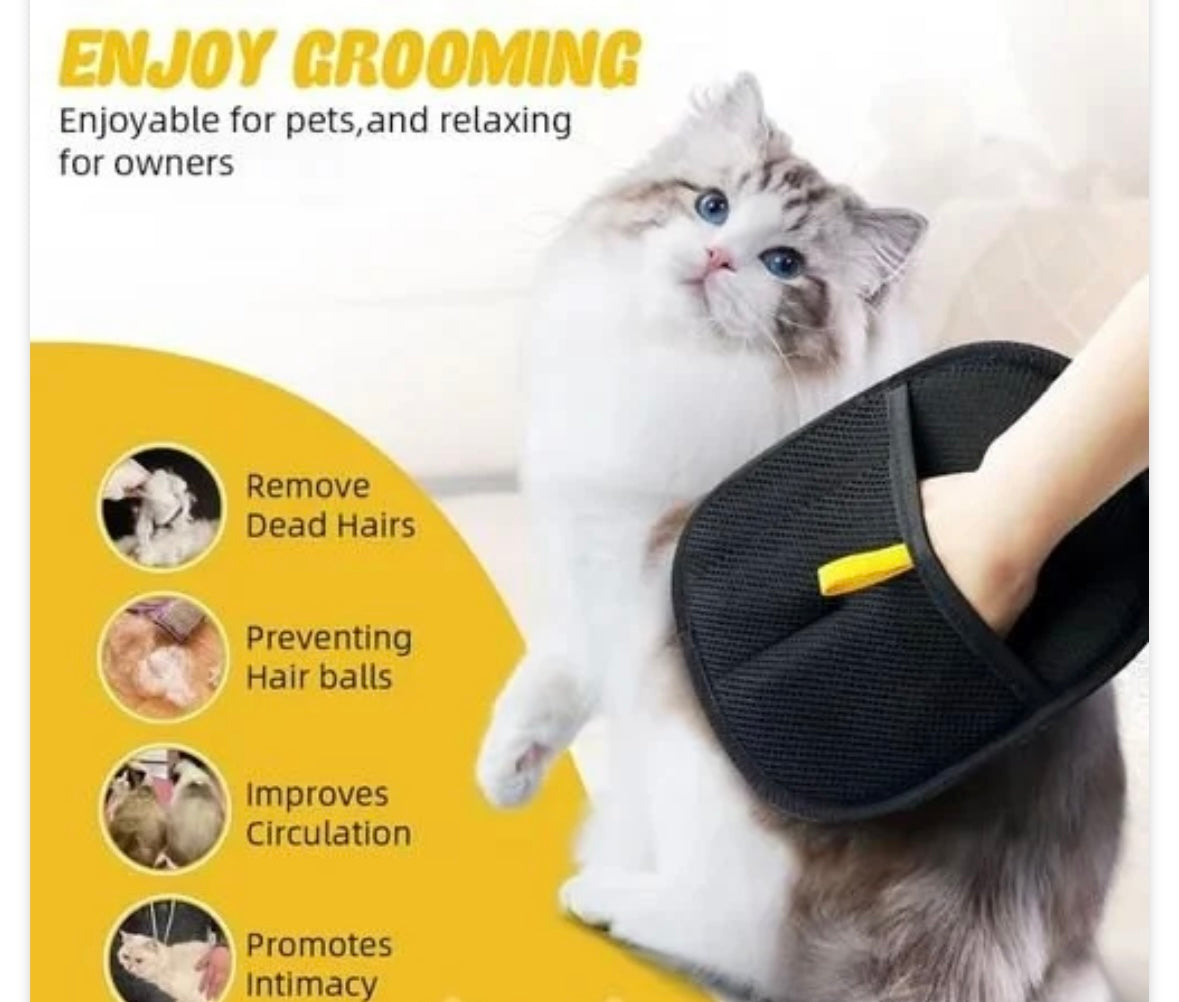 Pet Hair Removal Gloves Cat Dog Hair Remover Glove Pet Fur