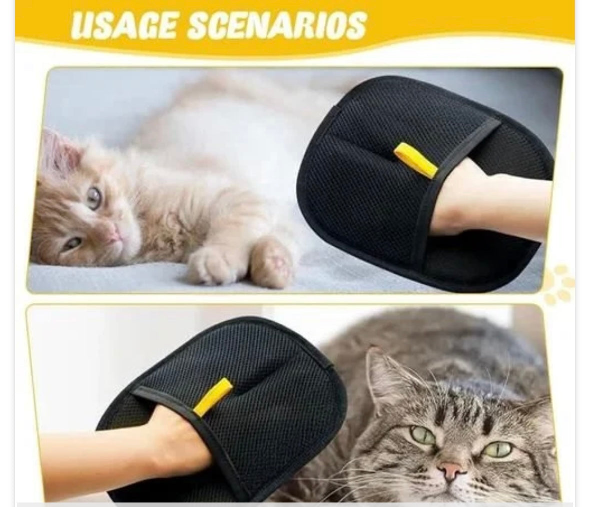 Pet Hair Removal Gloves Cat Dog Hair Remover Glove Pet Fur